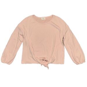 Everly Tie Bottom Cinch Long Sleeve Ribbed Medium